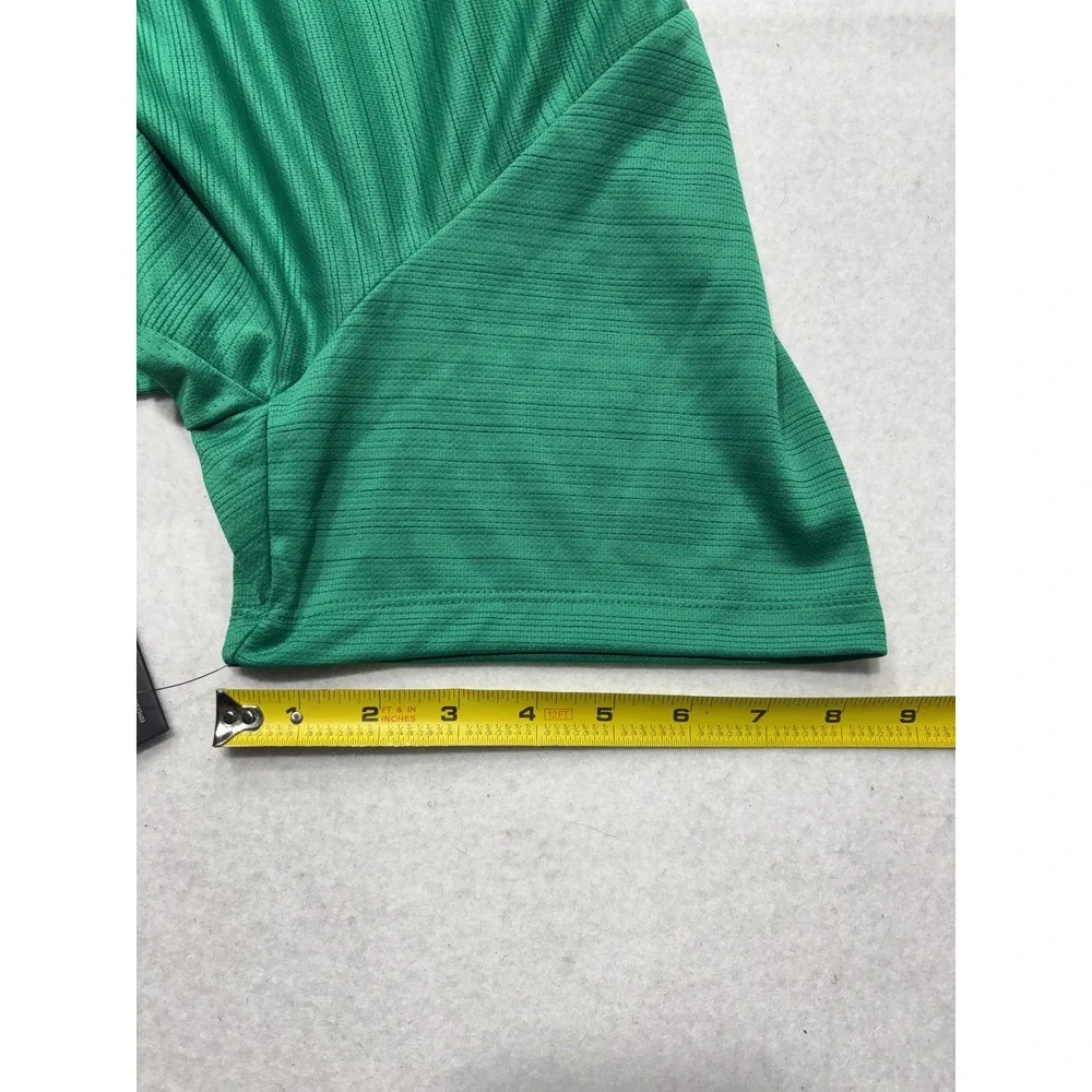 Nike Dri-FIT Shirt Mens 2XL Green Running Reflective Graphic Tee Lightweight